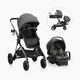 Evenflo Pivot Xpand Travel System with Litemax - Sabino Gray