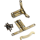 Solid Brass Quadrant Hinges, Pair | Rockler Woodworking and Hardware