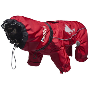 dog snowsuit with attached feet