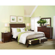 Aspenhome Cambridge Sleigh Storage Bedroom Set In Brown Cherry