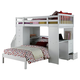 Acme Freya Loft Bed Set with Twin Bed in White 37145/37152