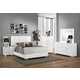 Coaster Felicity 5-Piece Panel Bedroom Set in Glossy White