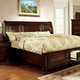 Furniture Of America Northville King Storage Platform Bed In Dark ...