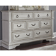 Liberty Furniture Abbey Park Drawer Dresser in Antique White 520-BR31 ...