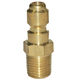 Quick-Disconnect Plug Brass 1/4in MPT
