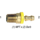 Lock-On, Adapter 3/8in MPT x 3/8in Barb