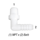 Elbow, Nylon 1/4in MPT x 1/2in Barb