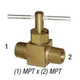 Needle Valve, 1/4in MPT x 1/4in MPT
