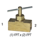 Needle Valve, 1/4in FPT x 1/4in FPT