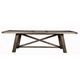 Alpine Furniture Newberry Extension Dining Table in Salvaged Grey 1468-22