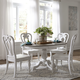 Liberty Furniture Magnolia Manor 5pc Round/Oval Pedestal Dining Set in Antique White EST SHIP TIME IS 8-10 WEEKS