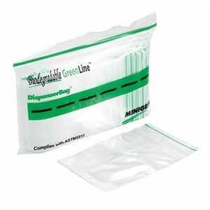 3 x 2 2 mil Pack of 1000 RetailSource P030202MB1000 Minigrip Reclosable GreenLine Biodegradable Bags Clear 3 x 2 
