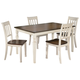 Whitesburg Dining Table and 4 Chairs Set | Ashley Furniture HomeStore