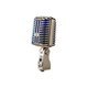 Stage Right by Monoprice Memphis Blue Classic Unidirectional Retro-Style Dynamic Microphone with Pop-free On/Off Switch and Protective Case