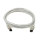 Monoprice IEEE-1394 FireWire i.LINK DV Cable 6P-6P M/M, 6ft, Clear