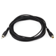 Monoprice 12ft RCA Plug/Jack M/F Cable - Black