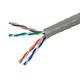 Monoprice Cat5e Ethernet Bulk Cable - Solid, 350MHz, UTP, CMR, Riser Rated, Pure Bare Copper, 24AWG, 1000ft, Gray, Reelex II (UL)