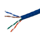 Monoprice Cat5e 1000ft Blue CMR UL Bulk Cable, UTP, Solid, 24AWG, 350MHz, Pure Bare Copper, Reelex II Pull Box, Bulk Ethernet Cable