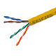 Monoprice Cat5e Ethernet Bulk Cable - Solid, 350MHz, UTP, CMR, Riser Rated, Pure Bare Copper, 24AWG, 1000ft, Yellow, Reelex II (UL)