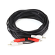 Monoprice 25ft 2 RCA Plug/2 RCA Plug M/M Cable - Black
