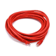 Monoprice Cat5e Ethernet Patch Cable - Snagless RJ45, Stranded, 350MHz, UTP, Pure Bare Copper Wire, 24AWG, 25ft, Red