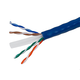 Monoprice Cat6 1000ft Blue CM UL Bulk Cable, Stranded (w/spine), UTP, 23AWG, 550MHz, Pure Bare Copper, Pull Box, Bulk Ethernet Cable