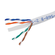 Monoprice Cat6 Ethernet Bulk Cable - Stranded, 550MHz, UTP, CM, Pure Bare Copper Wire, 24AWG, 1000ft, White