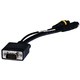 Monoprice VGA to S-Video/RCA (Composite) Adapter Cable - Black