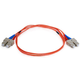 Monoprice OM1 Fiber Optic Cable - SC/SC, UL, 62.5/125 Type, Multi-Mode, Orange, 1m, Corning