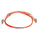 Monoprice OM1 Fiber Optic Cable - LC/LC, UL, 62.5/125 Type, Multi-Mode, Orange, 1m, Corning