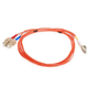 Monoprice OM1 Fiber Optic Cable - LC/SC, UL, 62.5/125 Type, Multi-Mode, Orange, 2m, Corning
