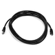 Monoprice Cat5e 10ft Black Patch Cable, UTP, 24AWG, 350MHz, Pure Bare Copper, Snagless RJ45, Fullboot Series Ethernet Cable