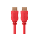 Monoprice 4K High Speed HDMI Cable 6ft - 18Gbps Red