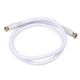 Monoprice 3ft RG6 (18AWG) 75Ohm, Quad Shield, CL2 Coaxial Cable with F Type Connector - White