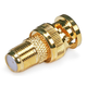 Monoprice BNC Male to F Female Adapter - Gold Plated