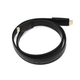 Monoprice 4K Flat High Speed HDMI Cable 3ft - CL2 In Wall Rated 10.2Gbps Black
