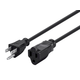 Monoprice Extension Cord - Indoor & Outdoor NEMA 5-15P to NEMA 5-15R, 14AWG, 15A/1875W, 3-Prong, Black, 25ft