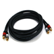 Monoprice 10ft Premium 2 RCA Plug/2 RCA Plug M/M 22AWG Cable - Black