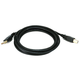 Monoprice USB Type-A to USB Type-B 2.0 Cable - 28/24AWG, Gold Plated, Black, 6ft