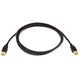 Monoprice USB 2.0 Type-A to Type-A Cable - 28/24AWG, Gold Plated, Black, 6ft