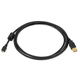 Monoprice USB Type-A to Micro Type-B 2.0 Cable - 5-Pin, 28/24AWG, Gold Plated, Black, 6ft