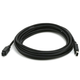 Monoprice 9-pin/6-pin BILINGUAL FireWire 800/FireWire 400 Cable, 15ft, Black