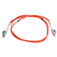 Monoprice OM2 Fiber Optic Cable - LC/LC, UL, 50/125 Type, Multi-Mode, Orange, 1m, Corning