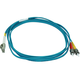 Monoprice OM3 Fiber Optic Cable - LC/ST, UL, 50/125 Type, Multi-Mode, 10GB, Aqua, 2m, Corning