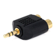 Monoprice 3.5mm TRS Stereo Plug to 2x RCA Jack Splitter Adapter, Gold Plated