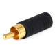 Monoprice RCA Plug to 3.5mm TRS Stereo Jack Adapter, Gold Plated