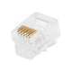 Monoprice 6P6C RJ12 Plug for Flat Stranded Phone Cable, 50 pcs/pack
