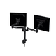 Monoprice Tilt/Swivel DUAL Monitor Desk Mount Bracket (max 17.5 lbs. per arm, 15~22in), Black