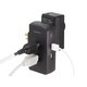Monoprice 3 Outlet Power Surge Protector Wall Tap w/ 2 Built-In USB Charger - 1050 Joules - Plastic