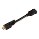 Monoprice 6-inch 28AWG High Speed HDMI Male-to-Female Port Saver with Lock, Black